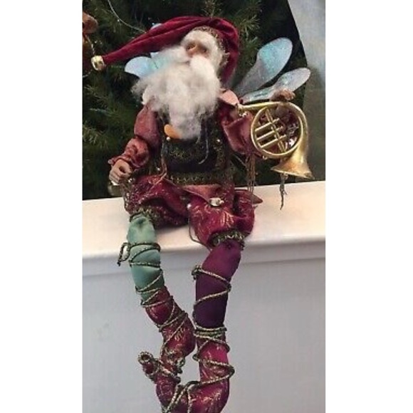 Set of 2 Mark Robert’s Limited Edition 2001 Victorian Woodland Santa Fairies - Picture 8 of 12